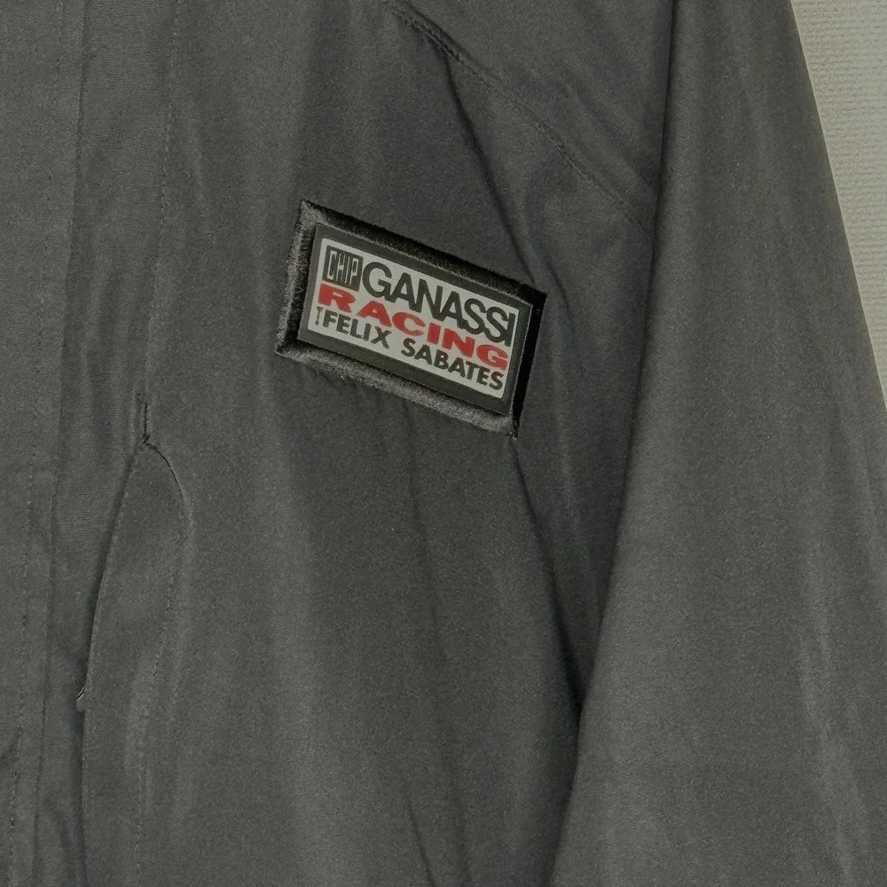 Chip Ganassi Racing w/ Felix Sabates Windbreaker Jacket Mens XXL Black‎ Hooded